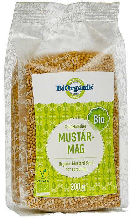 Mustar boabe pentru germinat, eco-bio, 200g - Biorganik