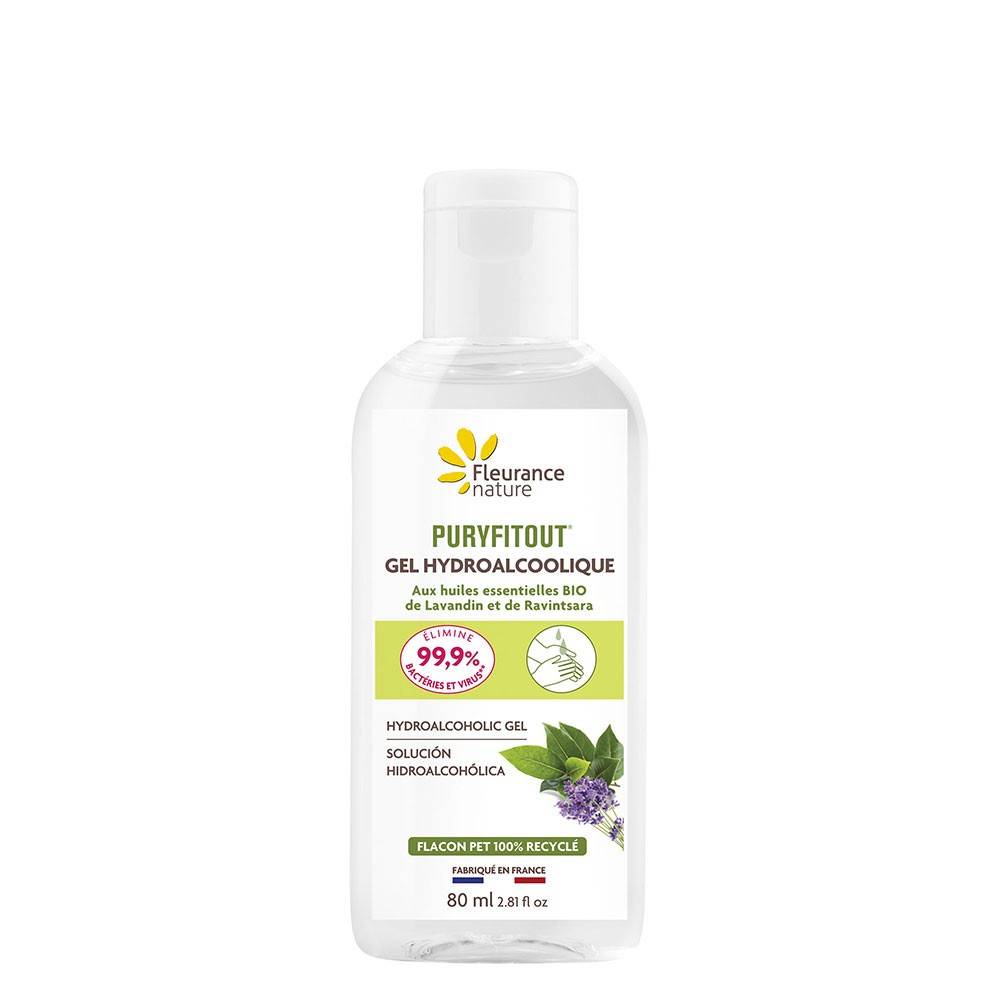 Gel hidroalcoolic Puryfitout, 80ml - Fleurance Nature