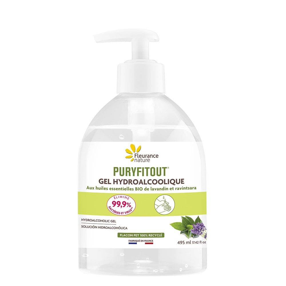 Gel hidroalcoolic Puryfitout, 495ml - Fleurance Nature