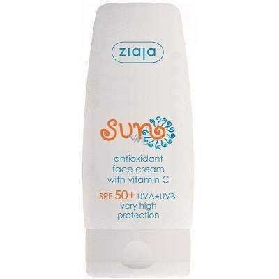 Crema de fata pentru protectie solara, SPF50, 50ml - Ziaja