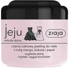 Micro-scrub cu zahar si carbune pentru corp, 200ml - Ziaja