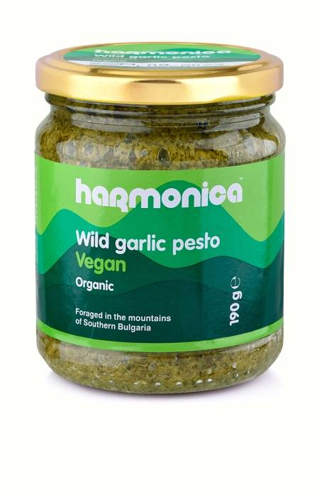 Pesto cu usturoi salbatic, eco-bio, 190g - Harmonica