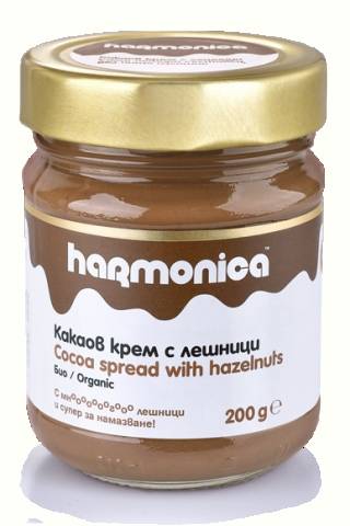 Crema de cacao cu alune, 250g - Harmonica