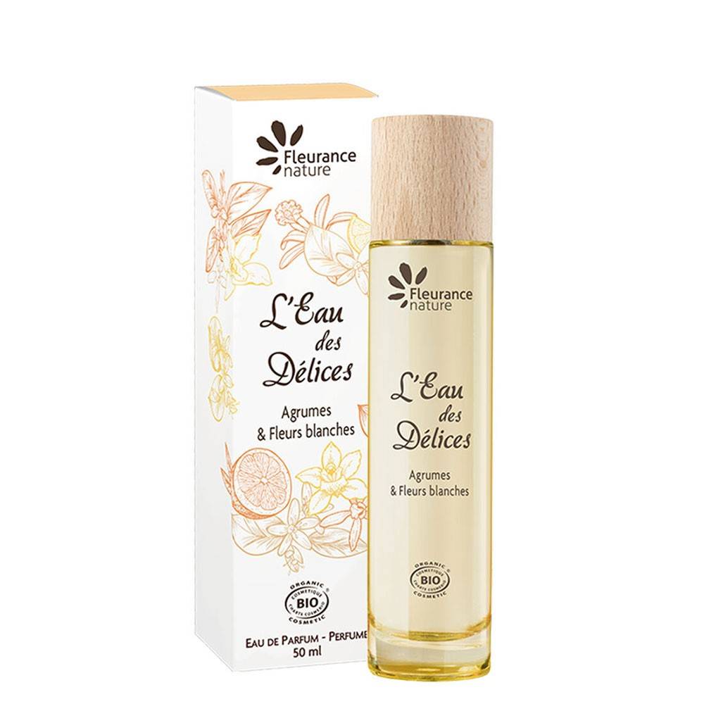 L'Eau des DElices Citrice Si Flori albe, apa de parfum, eco-bio, 50ml - Fleurance Nature