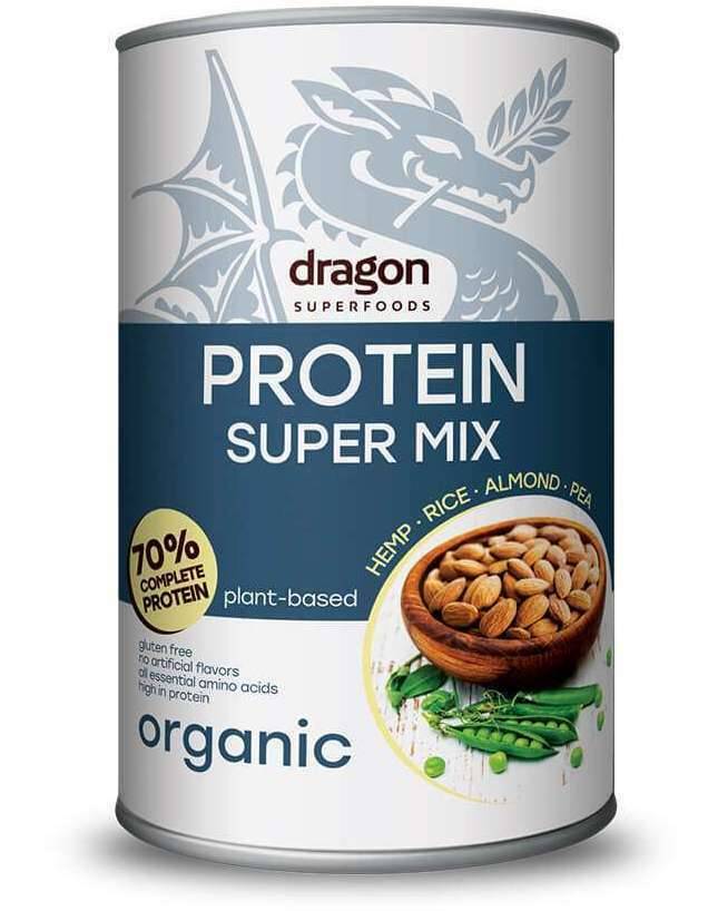 Shake proteic super mix, eco-bio, 500g - Dragon Superfoods