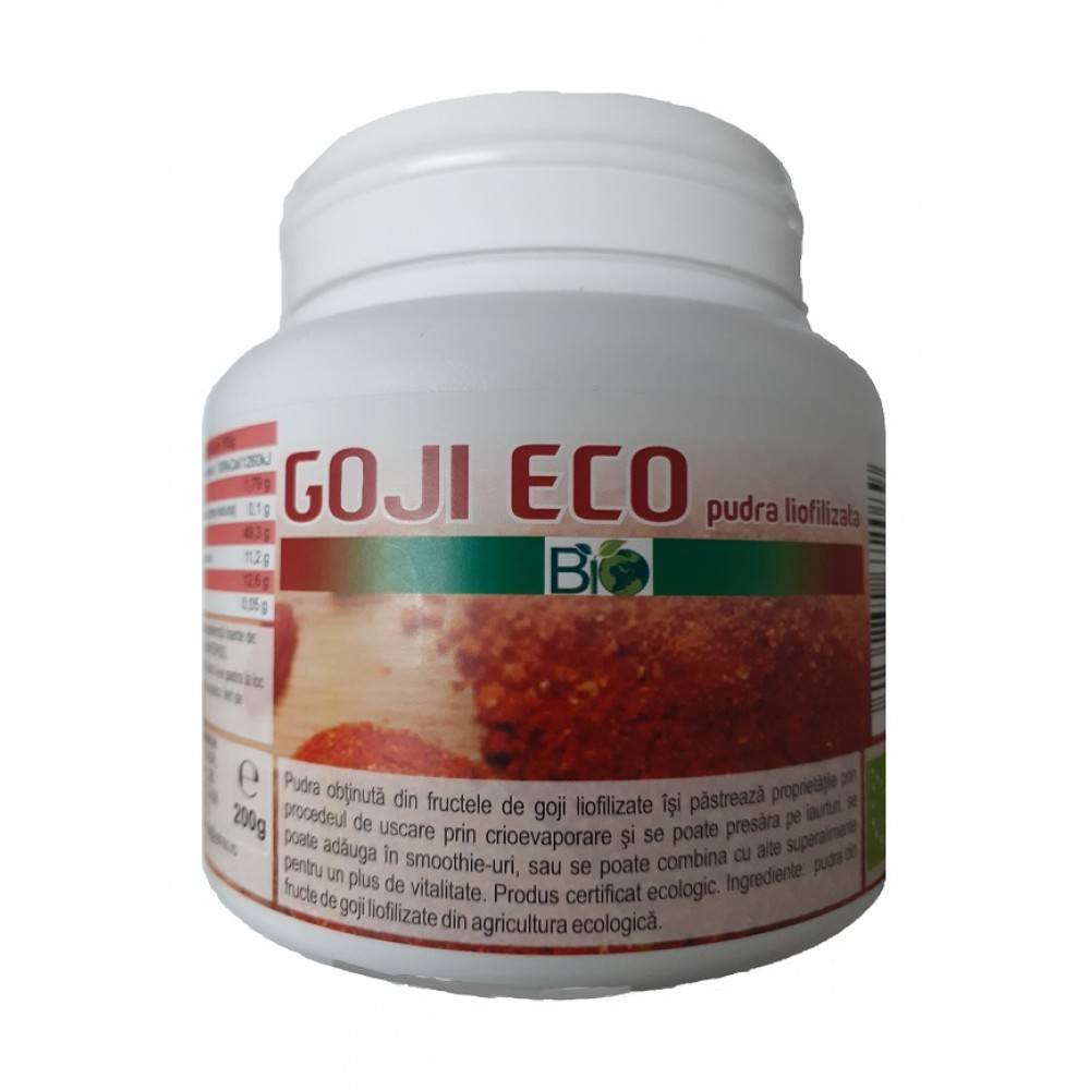 Goji pudra liofilizata, 200g - Deco Italia