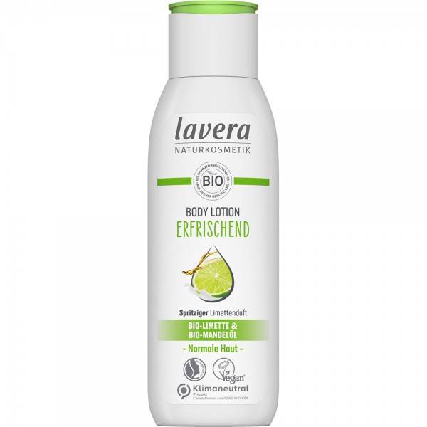 Lotiune de corp racoritoare cu lime si ulei de migdale, eco-bio, 200ml - Lavera