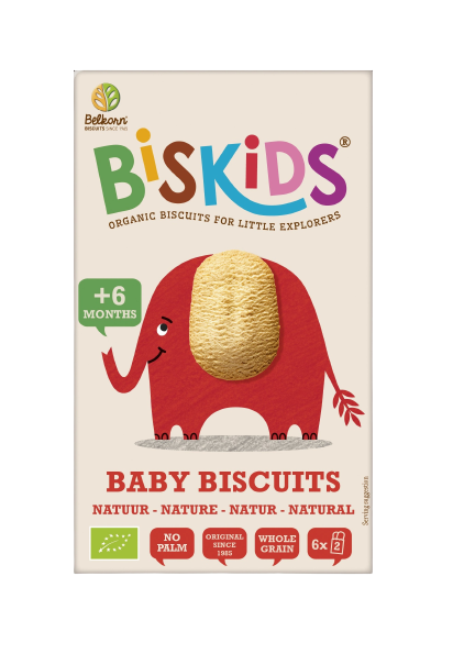 Biscuiti BISKIDS  (De la 6 luni) eco-bio, 120g Belkorn