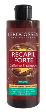 Sampon cu cafeina pentru par gras Recapil Forte, 400ml - Gerocossen