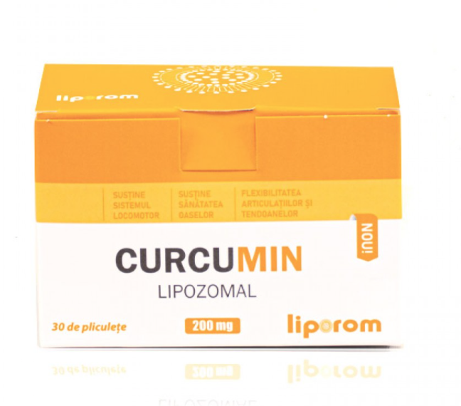 Curcumin lipozomal 200mg, 30plicuri - Liporom