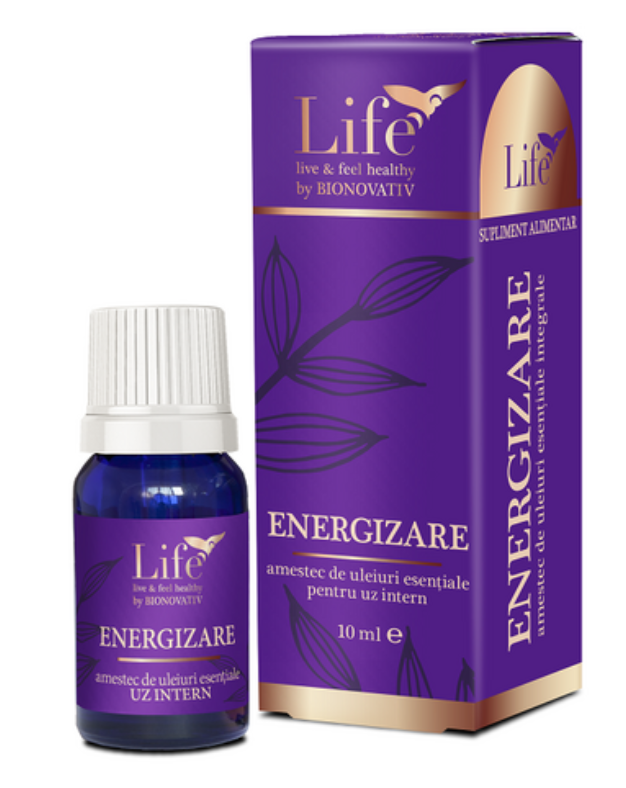 Energizare, amestec de uleiuri esentiale, 10ml - Bionovativ