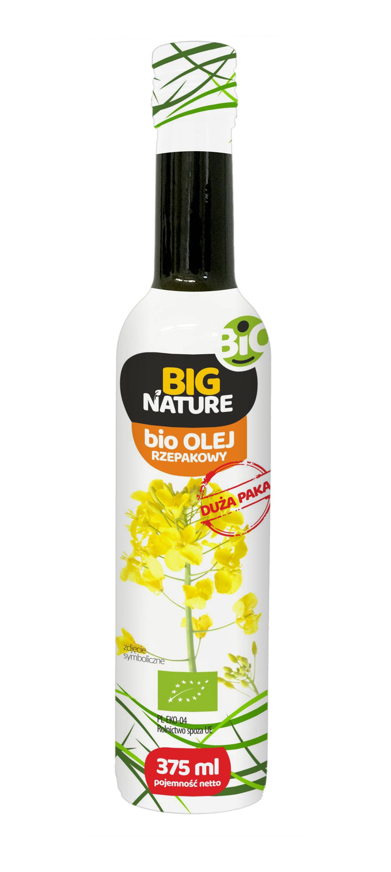 Ulei de rapita, presat la rece, eco-bio, 375ml - Big Nature