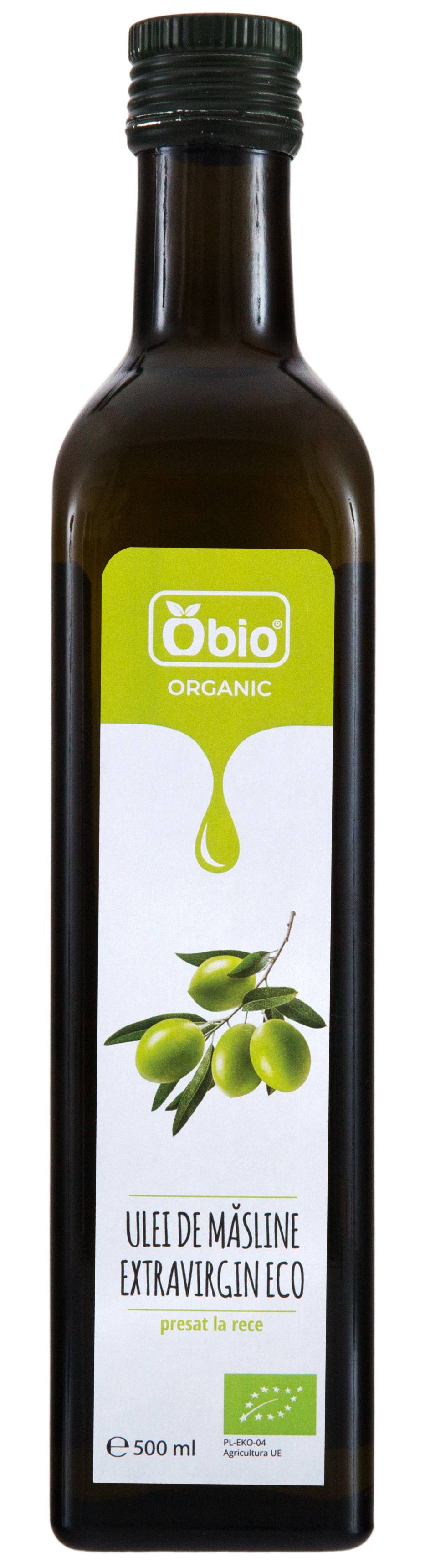 Ulei de masline extravirgin, presat la rece, origine Spania, eco-bio, 500ml Obio