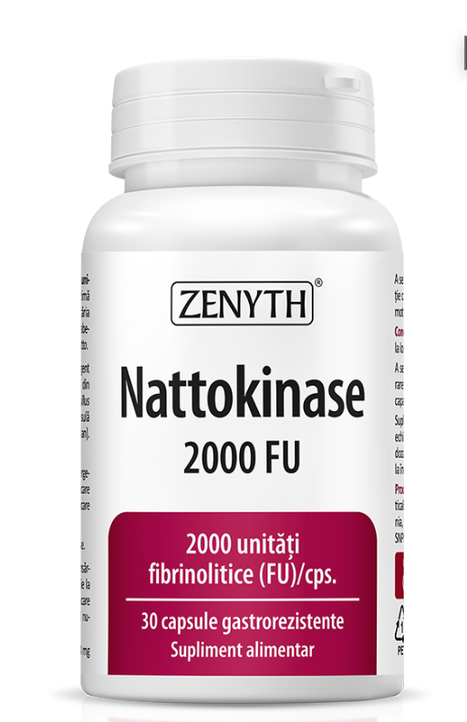 Nattokinase  2000 mg, 2000 FU/cps, 30cps - Zenyth