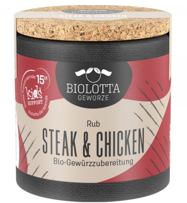 Mix de condimente pentru steak si pui, eco-bio, 50g - BioLotta