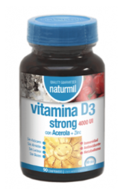 Vitamina D3 Strong 4000U.I, 90cpr - Naturmil