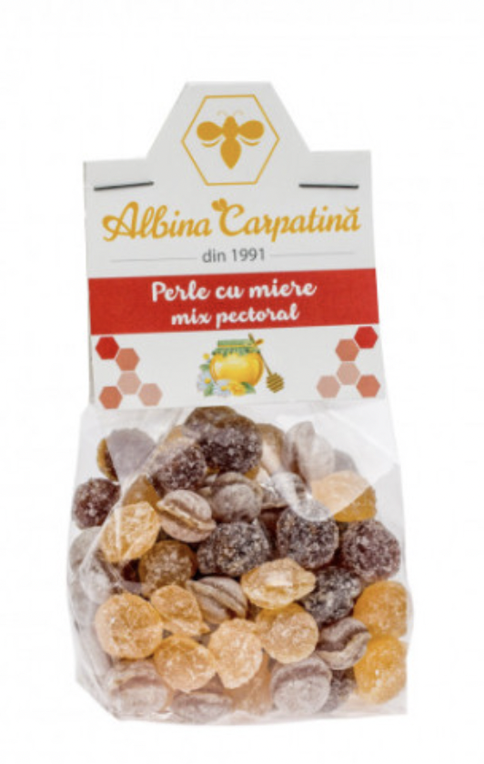 Perle cu miere mix pectoral, 100g - Apicola Pastoral Georgescu