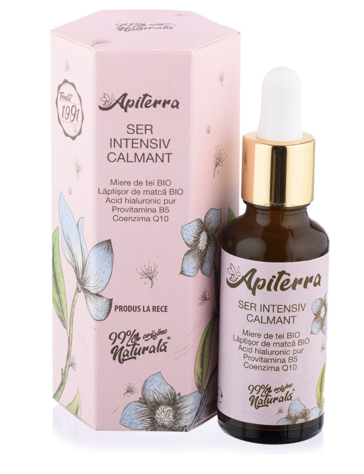 Ser intensiv calmant ten sensibil Apiterra, 30ml - Apicola Pastoral Georgescu