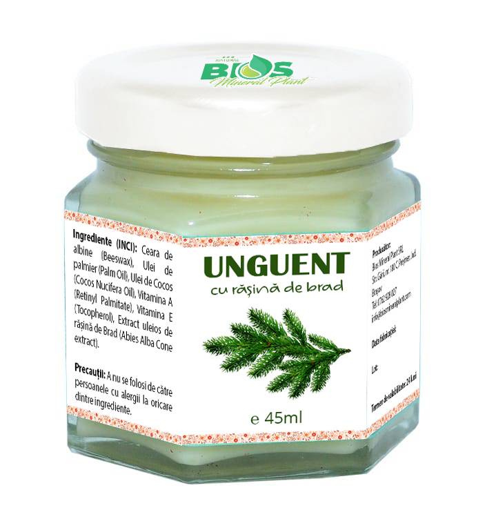 Unguent cu rasina de brad, 45ml - Bios Mineral Plant