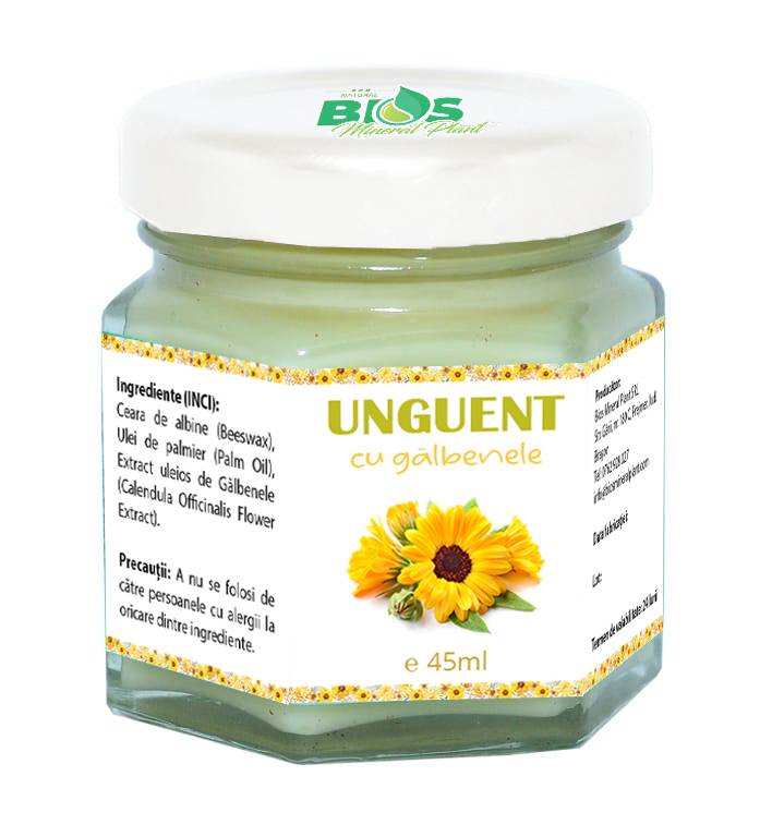 Unguent galbenele, 45ml - Bios Mineral Plant