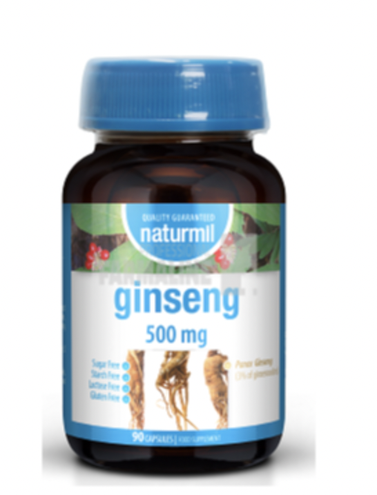 Ginseng 500mg, 90cps - Naturmil