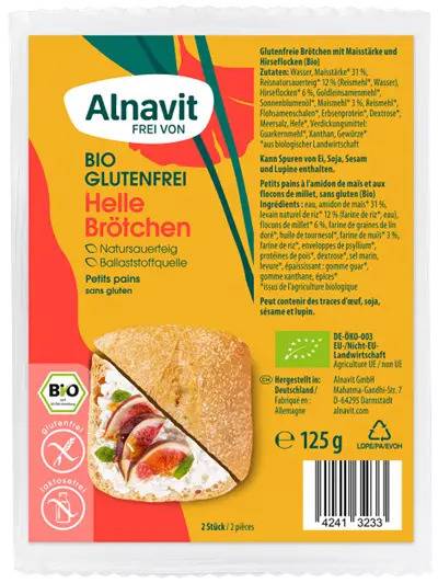 Chifle albe, fara gluten, eco-bio, 125g - Alnavit