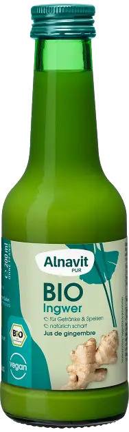 Suc de ghimbir, eco-bio, 200ml - Alnavit