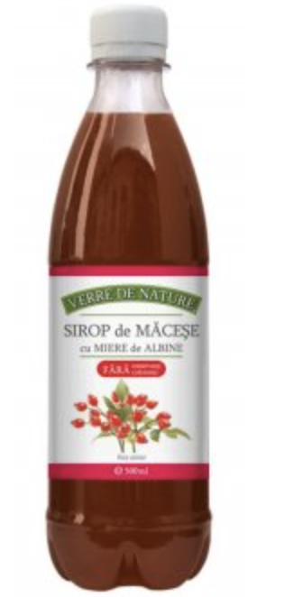 Sirop de macese cu miere 500ml - Manicos