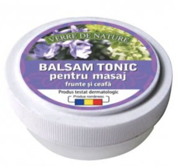 Balsam tonic pentru masaj frunte si ceafa cu menta si ienupar 15g - Manicos