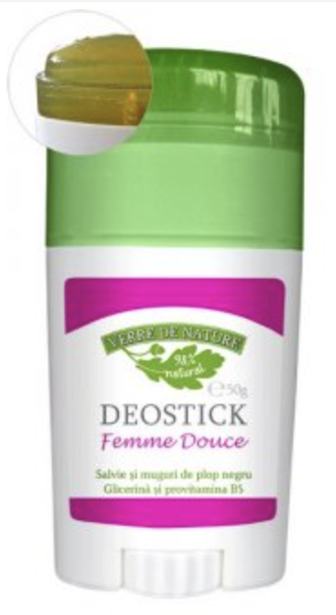 Deostick cu salvie si plop negru Femme Douce 50g - Manicos