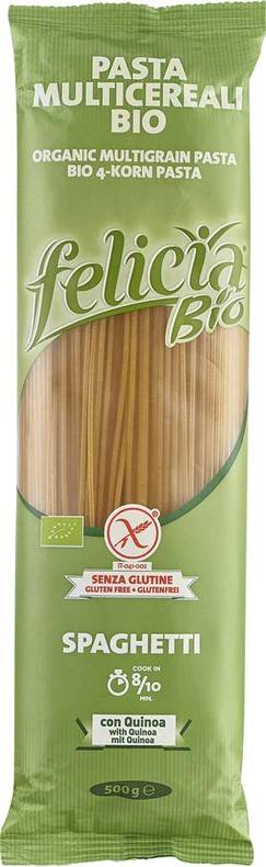 Spaghetti multicereale,eco-bio,fara gluten 500g Felicia