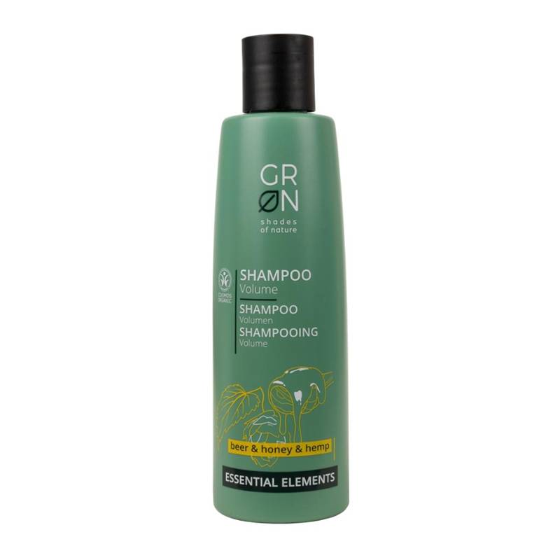 Sampon pentru volum cu canepa, bere si miere, Bio Organic Essential Elements, 250 ml, GRN Shades of 