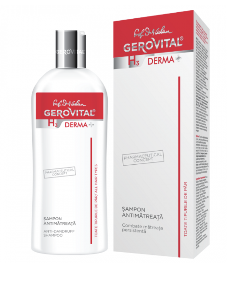 Sampon antimatreata Gerovital Derma H3, 200ml - Gerovital