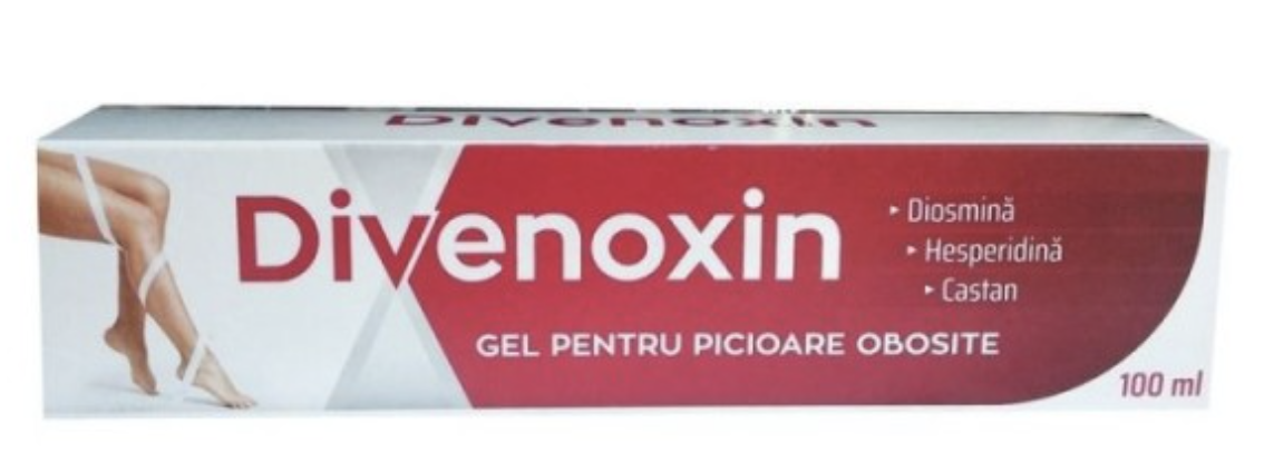 Divenoxin gel pentru picioare obosite, 100ml - Zdrovit