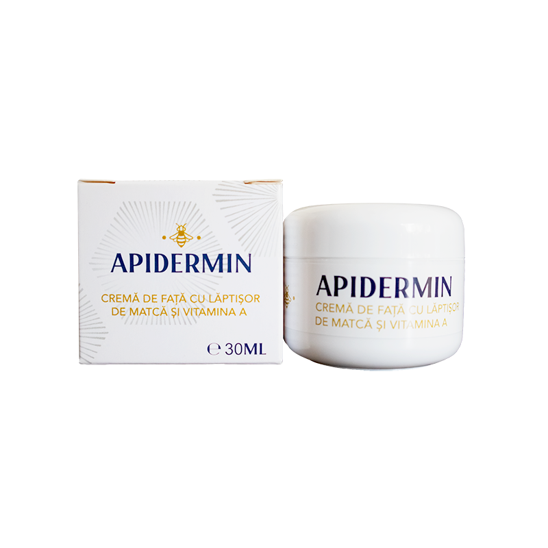 CREMA DE FATA CU LAPTISOR DE MATCA SI VITAMINA A, APIDERMIN  30ml, COMPLEX APICOL