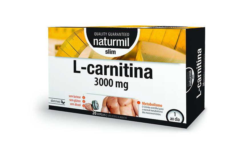 L - Carnitina Slim, energie si slabire, 3000 mg 15ml x 20flacoane, Dietmed - Type Nature