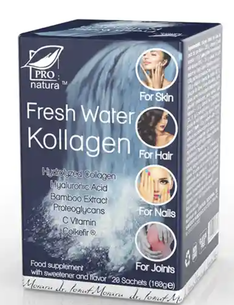 Fresh Water Kollagen, pulbere 20 de stick-uri - Pro Natura