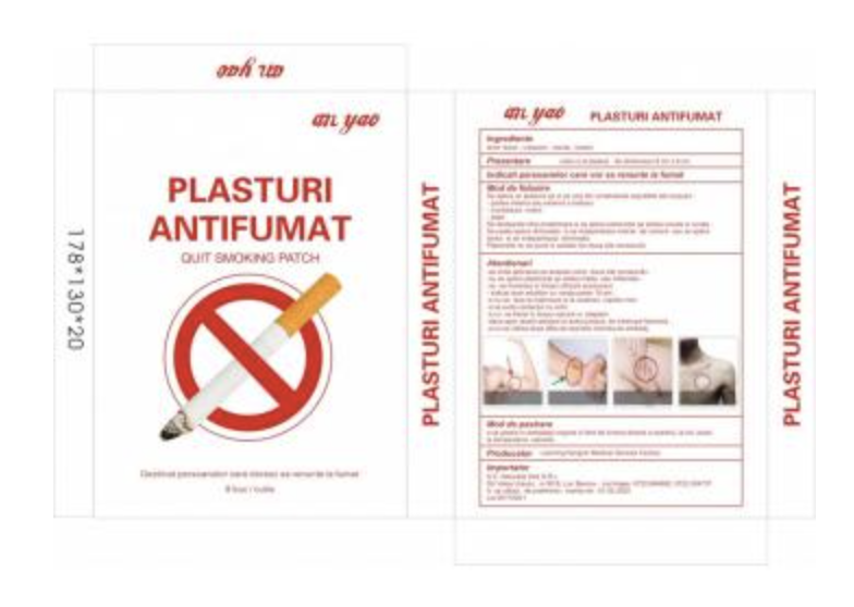 Plasture antifumat, 8buc - Naturalia Diet