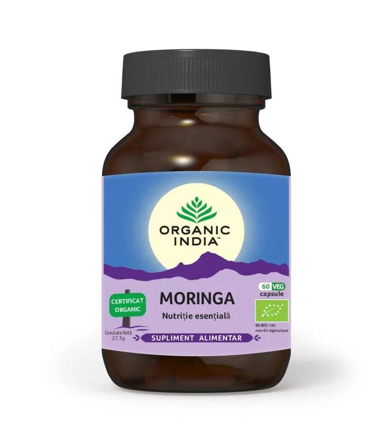 Moringa, nutrienti esentiali, 60 capsule, Organic India