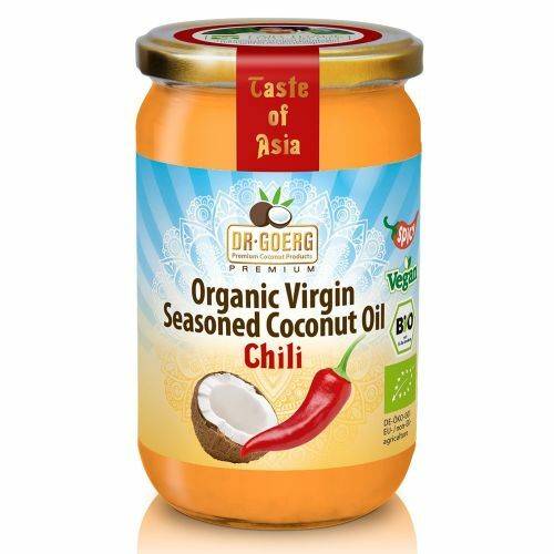 Ulei de cocos condimentat cu chilli, eco-bio, 190ml Dr. Goerg