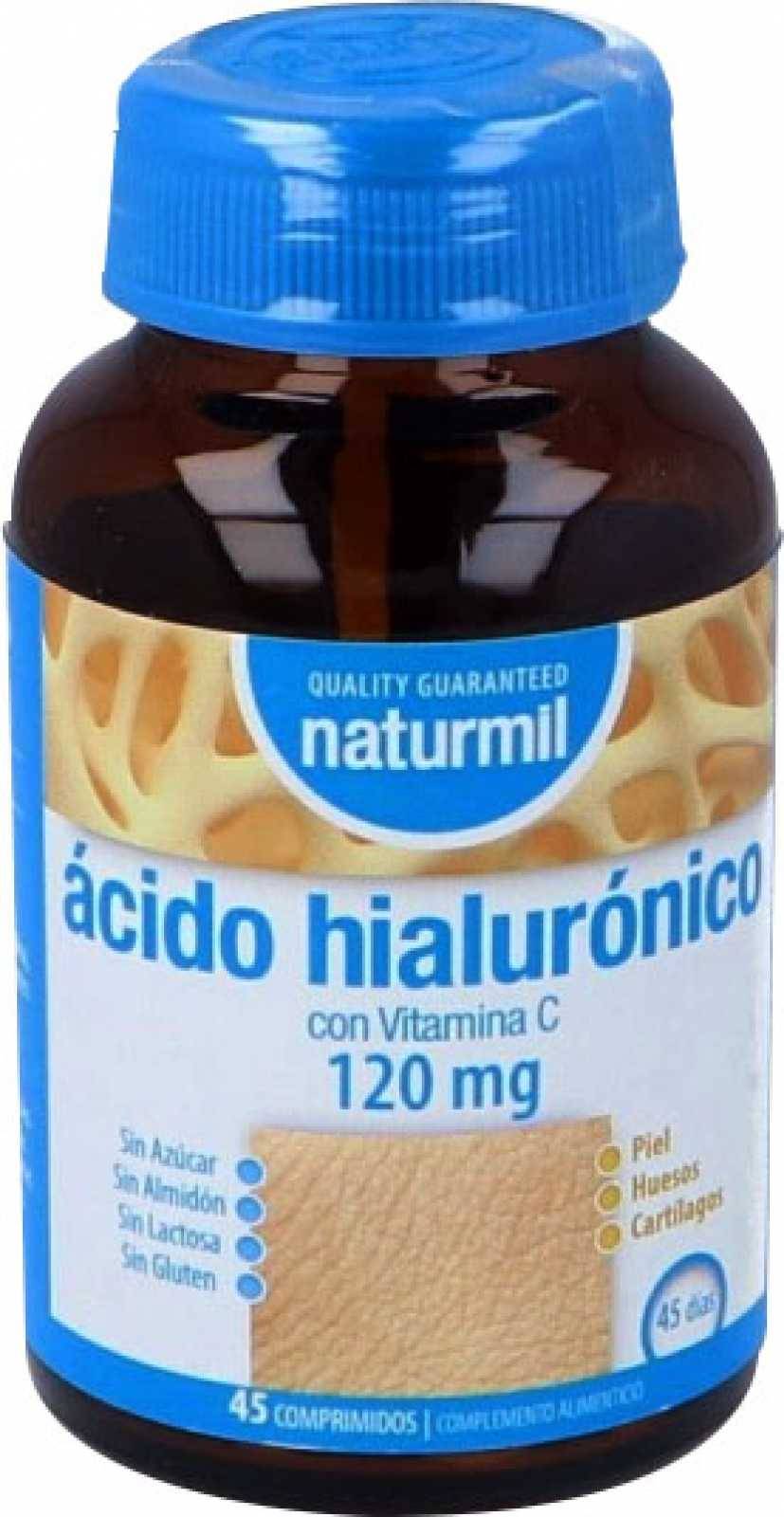 HYALURONIC ACID cu VITAMINA C, 120mg, 45 tablete, Naturmil - Type Nature