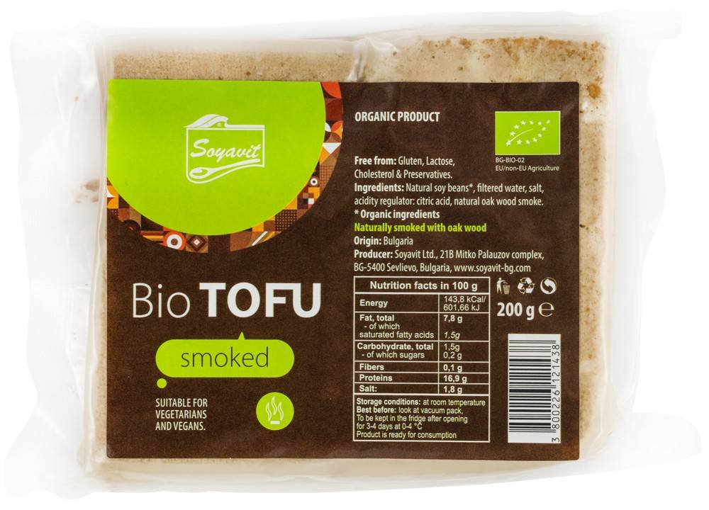 Tofu Afumat Eco-Bio 200g - Soyavit