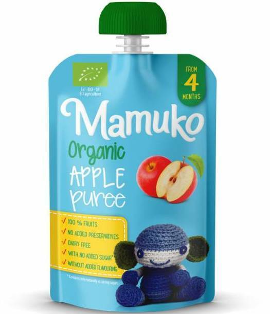 Piure de mere, eco-bio, 100g Mamuko