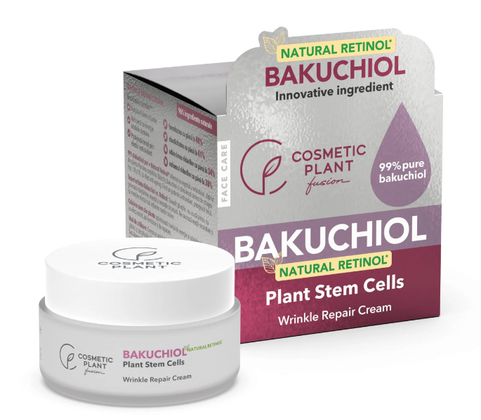 BAKUCHIOL – Wrinkle Repair Cream cu 99% Bakuchiol pur (Natural Retinol) și Celule stem din plante 50