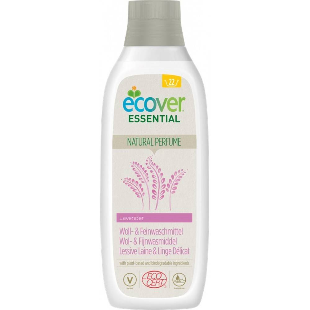 Detergent ecologic, lichid, cu lavanda pentru lana si rufe delicate, 1 litru, Ecover