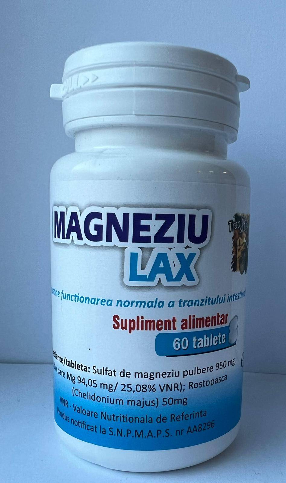 Magneziu lax, 60 tablete - Herbs