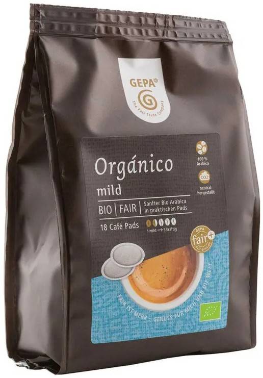 Cafea Organico, 18 paduri a 7g, 126g - Gepa