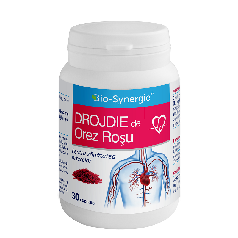 Drojdie de orez rosu, 30 capsule, Bio-Synergie