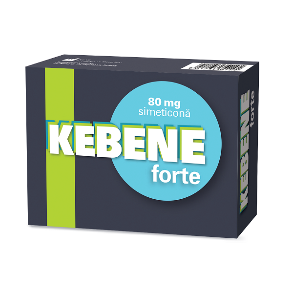 Kebene Forte cu Simeticona, 80 mg, 25 capsule, Terapia