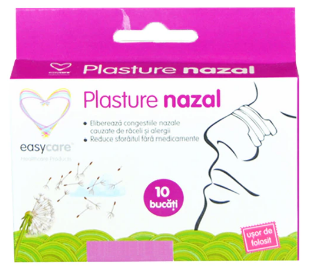 PLASTURE NAZAL PT USURAREA RESPIRATIEI 10 BUCATI - EASY CARE